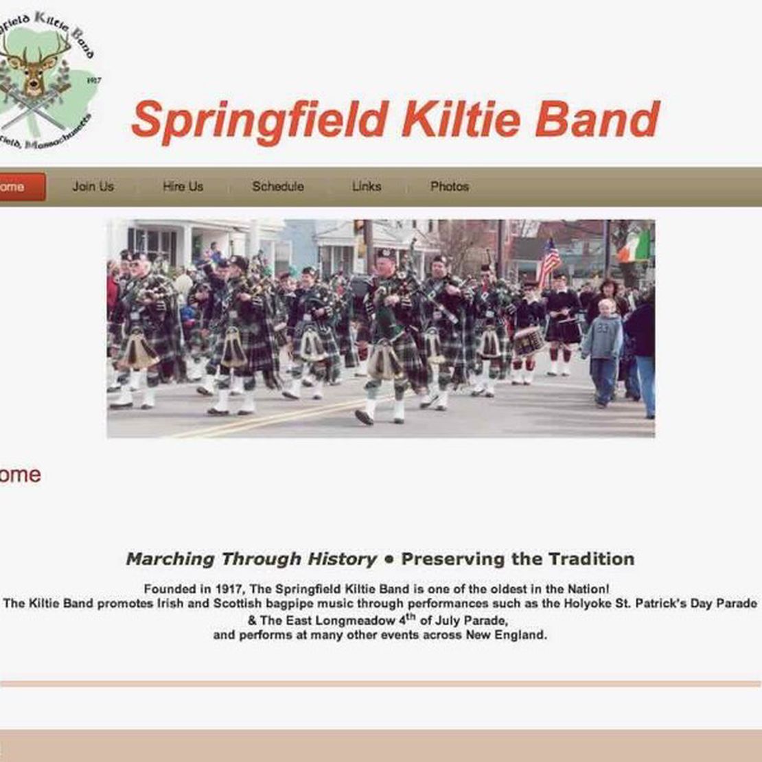 springfield kiltie band