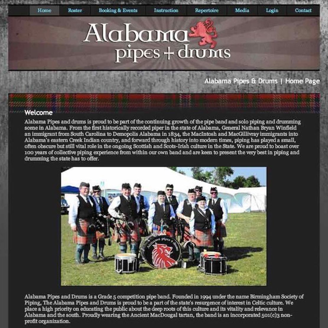 alabama pipes and drums