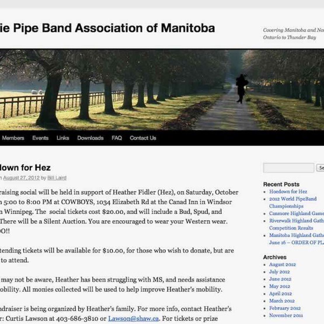 prairie pipe band association of manitoba