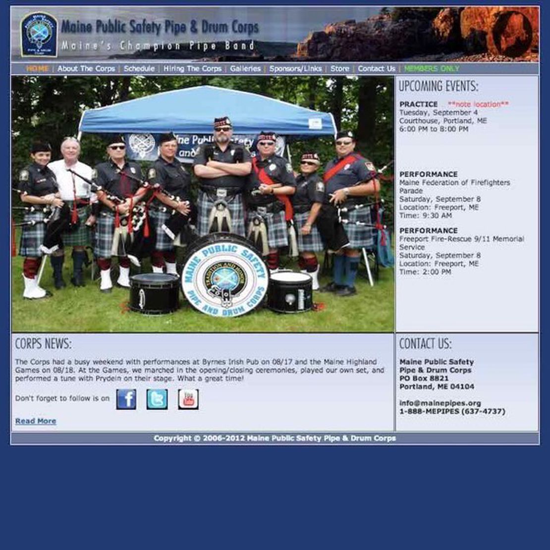 maine public safety pipe & drum corps