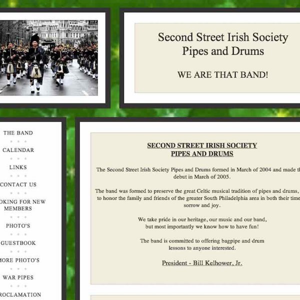 second street irish society pipes and drums