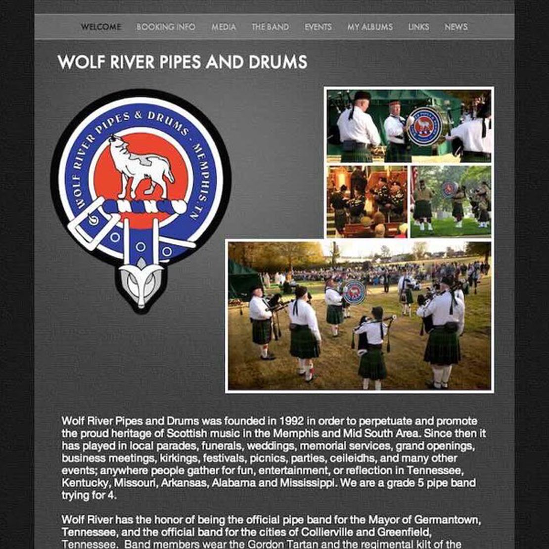 the city of memphis pipe band