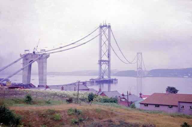 Construction began on the Forth Road Bridge