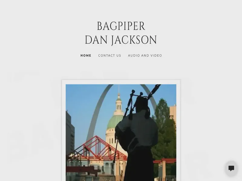 Website preview for bagpiperdan.com